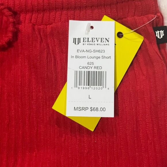 NWT‎ EleVen by Venus Williams Red In Bloom Lounge Short Large - Picture 3 of 4